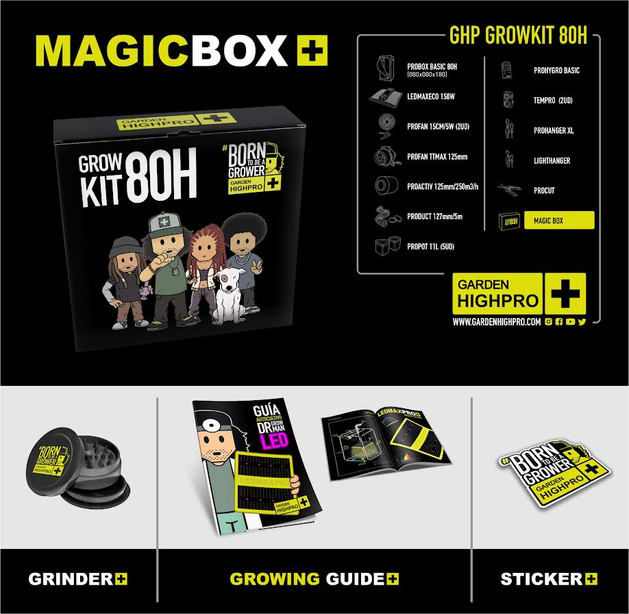 KIT INDOOR LED 80X80 FULL GARDEN HIGH PRO