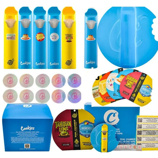 VAPE DESECHABLE COOKIES 1ML DUAL CHAMBER  LONDON POUND CAKE/APPLES Y BANANA (VACÍO)