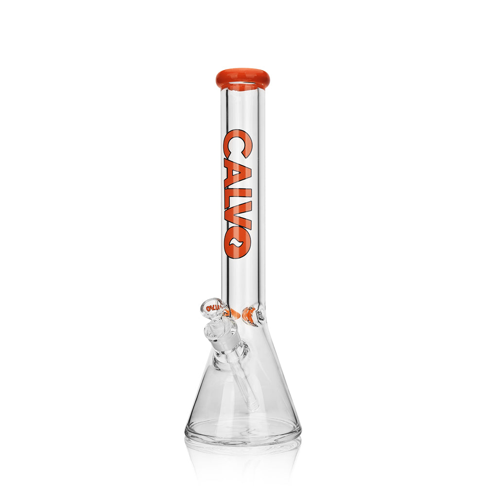 BONG PREMIUM BEAKER COLOR ORANGE 40CM - CALVO-1