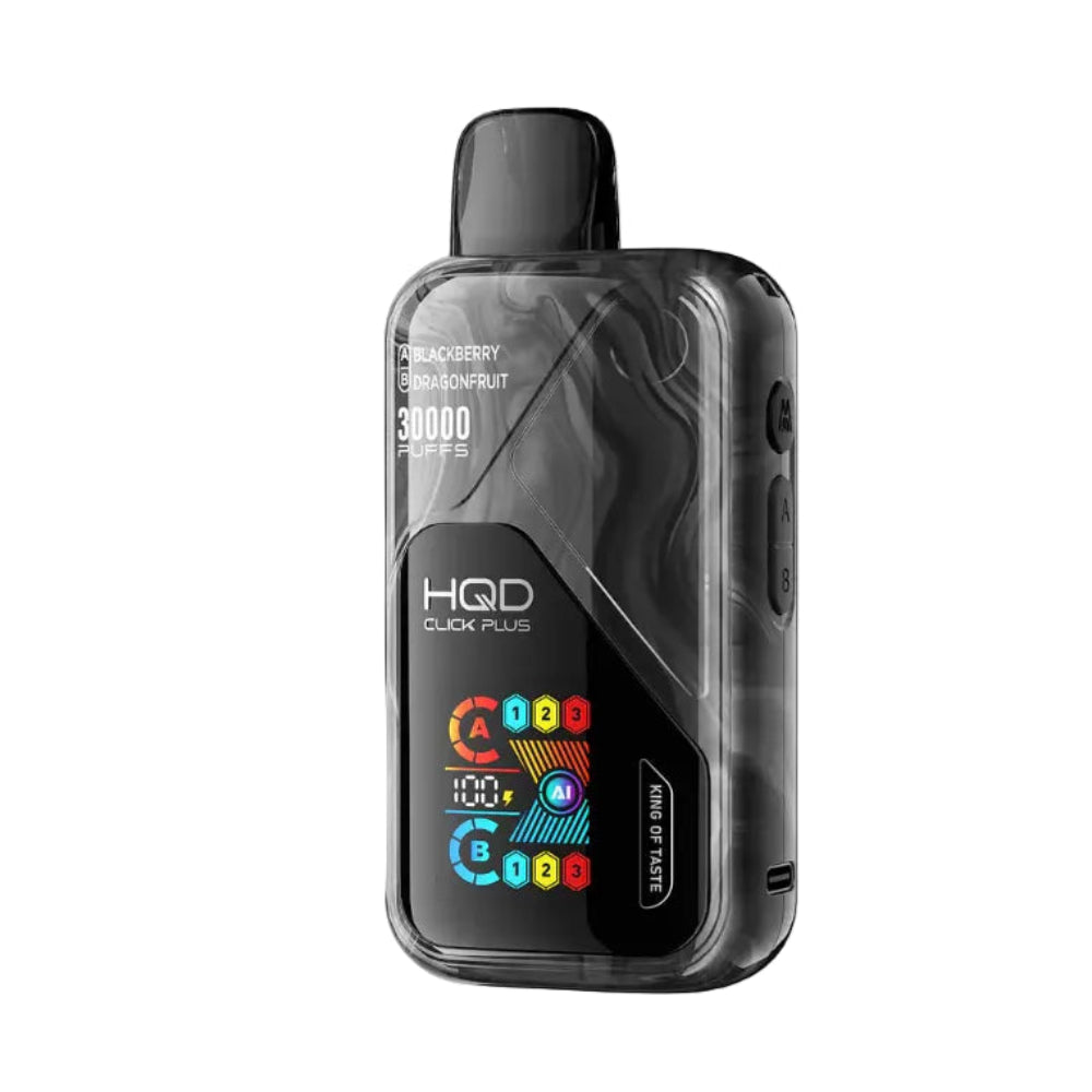 VAPORIZADOR CLICK PLUS 30000 DOBLE SABOR BLACKBERRY/DRAGONFRUIT - HQD