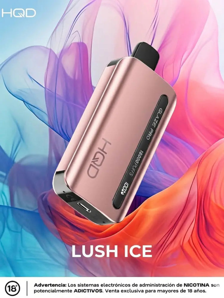VAPORIZADOR GLAZE PRO 18000 LUSH ICE - HQD-3