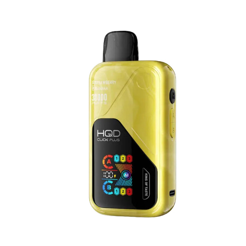 VAPORIZADOR CLICK PLUS 30000 DOBLE SABOR STRAWBERRY/BANANA - HQD-1