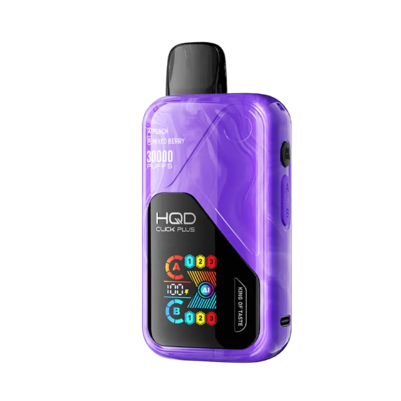 VAPORIZADOR CLICK PLUS 30000 DOBLE SABOR PEACH/MIXED BERRIES - HQD-1