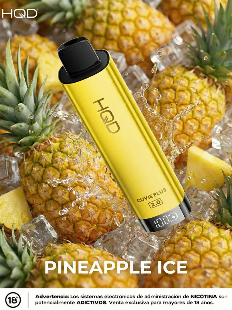 VAPORIZADOR CUVIE PLUS 2.0 (9000 PUFFS) PINEAPPLE ICE - HQD-3