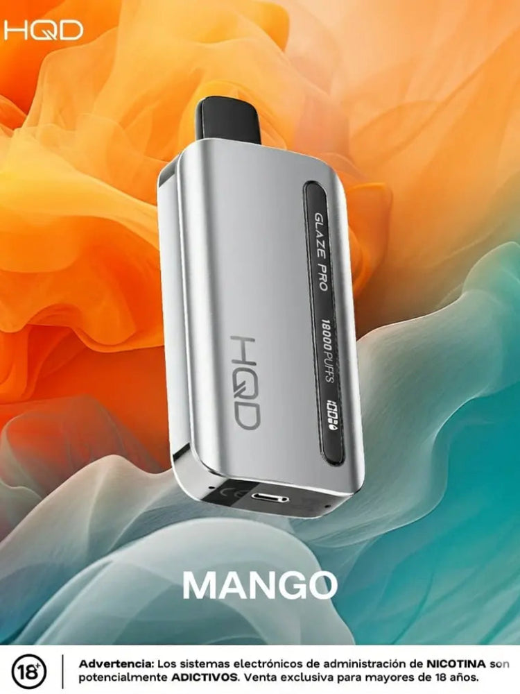 VAPORIZADOR GLAZE PRO 18000 MANGO - HQD-3