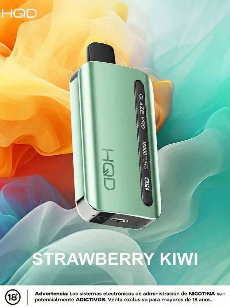 VAPORIZADOR GLAZE PRO 18000 PUFFS STRAWBERRY KIWI - HQD-4