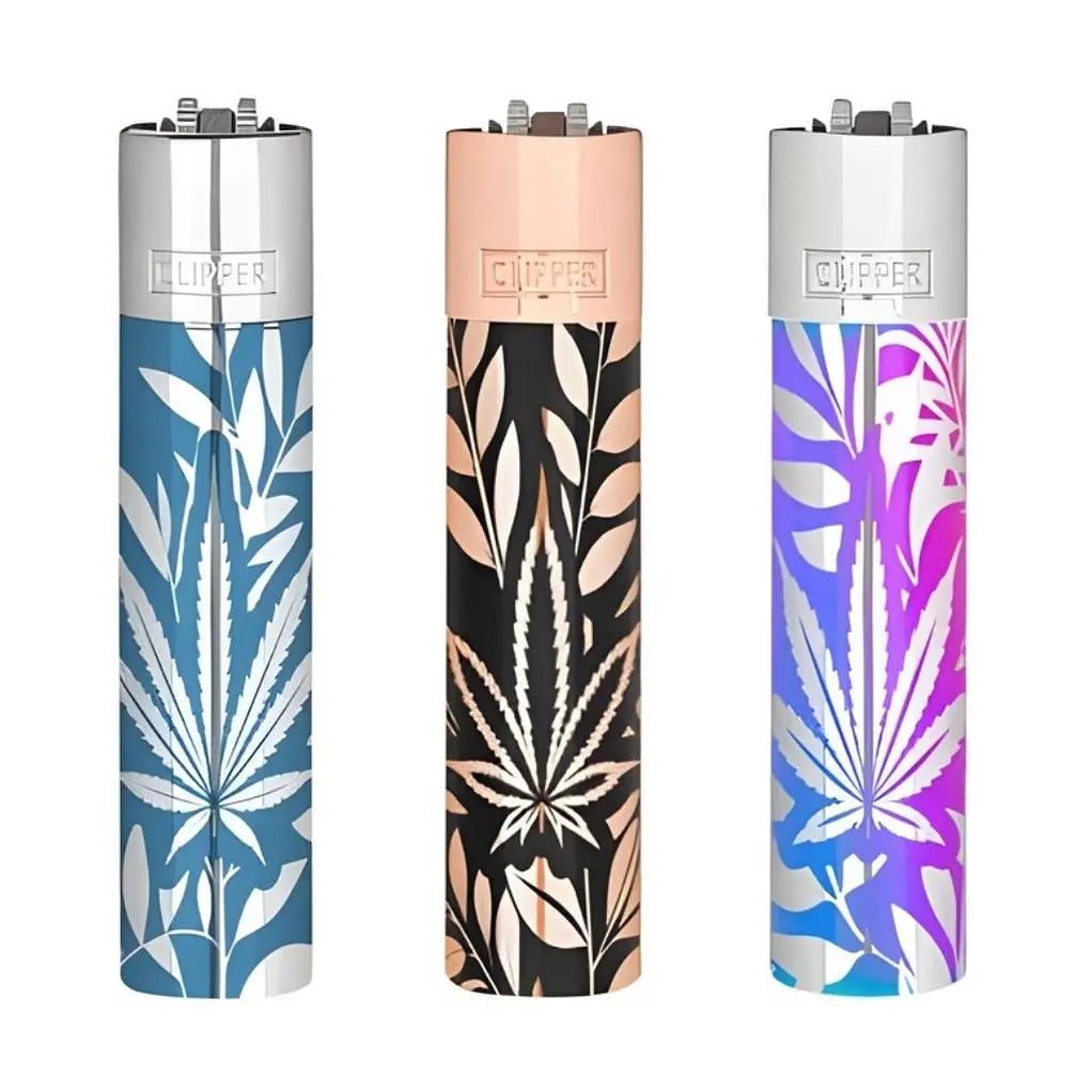 ENCENDEDOR METALICO JUNGLE LEAFS - CLIPPER-2