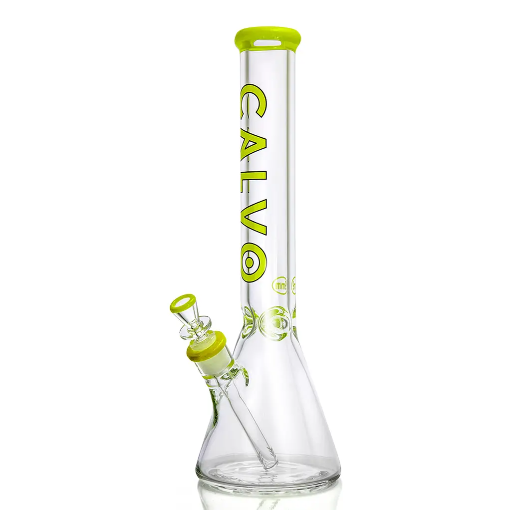 BONG BEAKER 40CM PREMIUM - COLOR LIGHT GREEN - CALVO-1