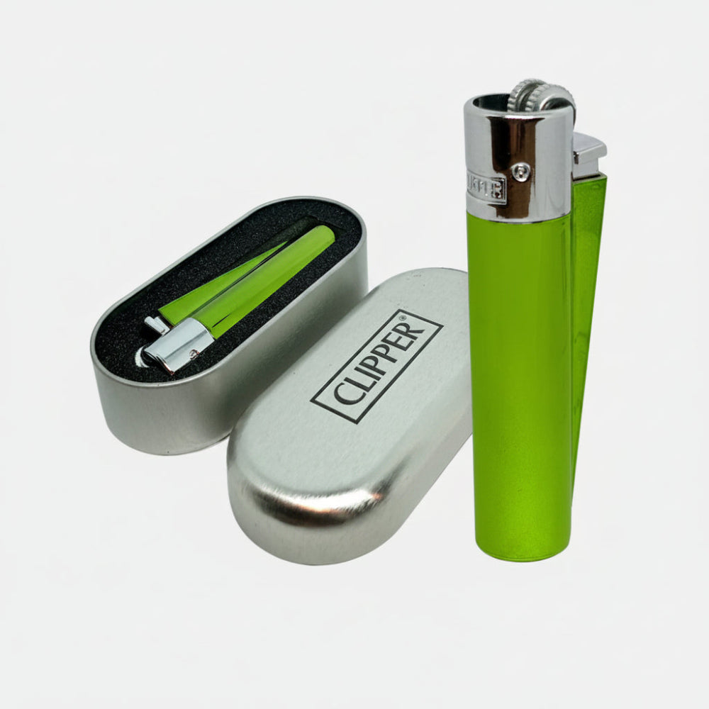 ENCENDEDOR CLIPPER METALICO PISTACHIO