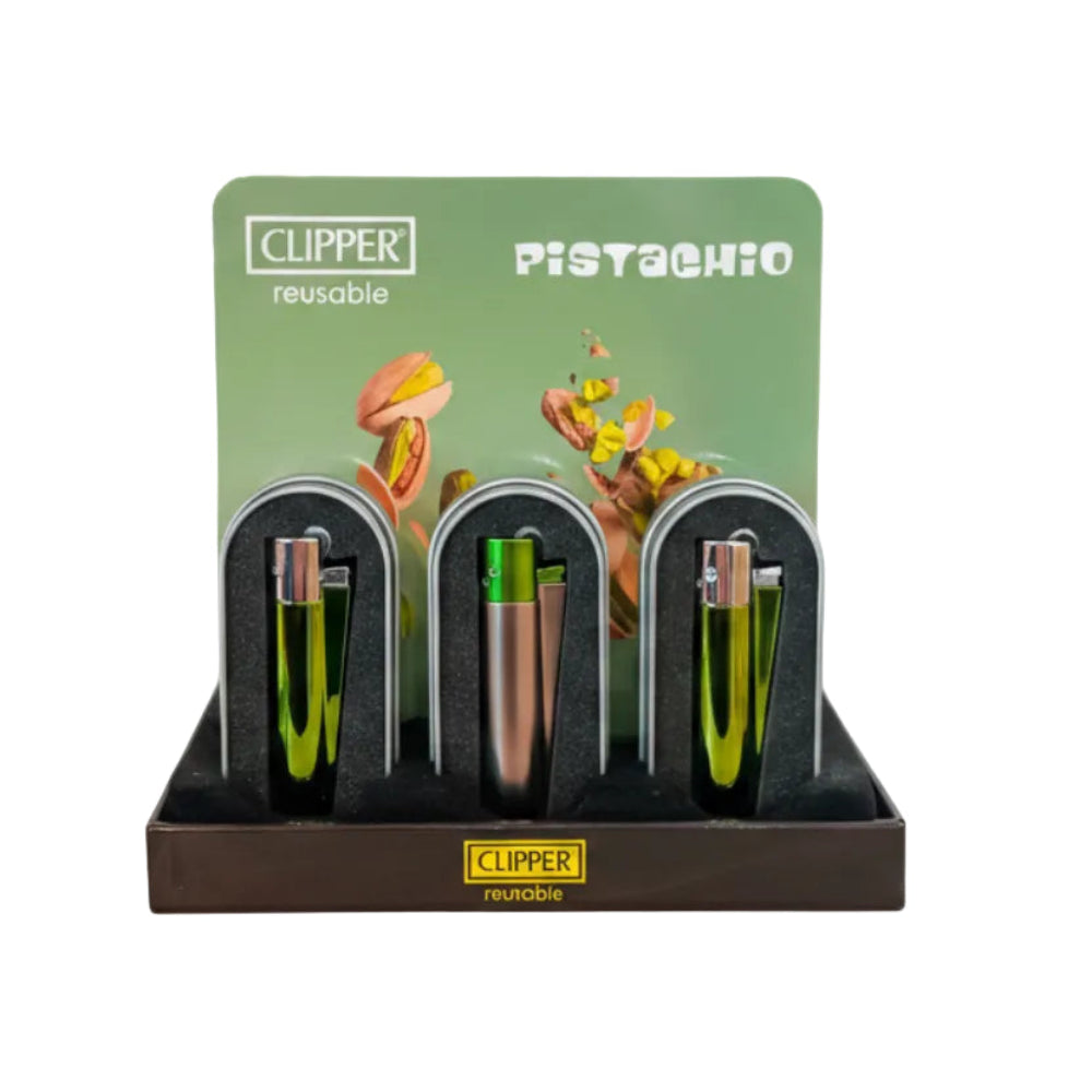 ENCENDEDOR CLIPPER METALICO PISTACHIO