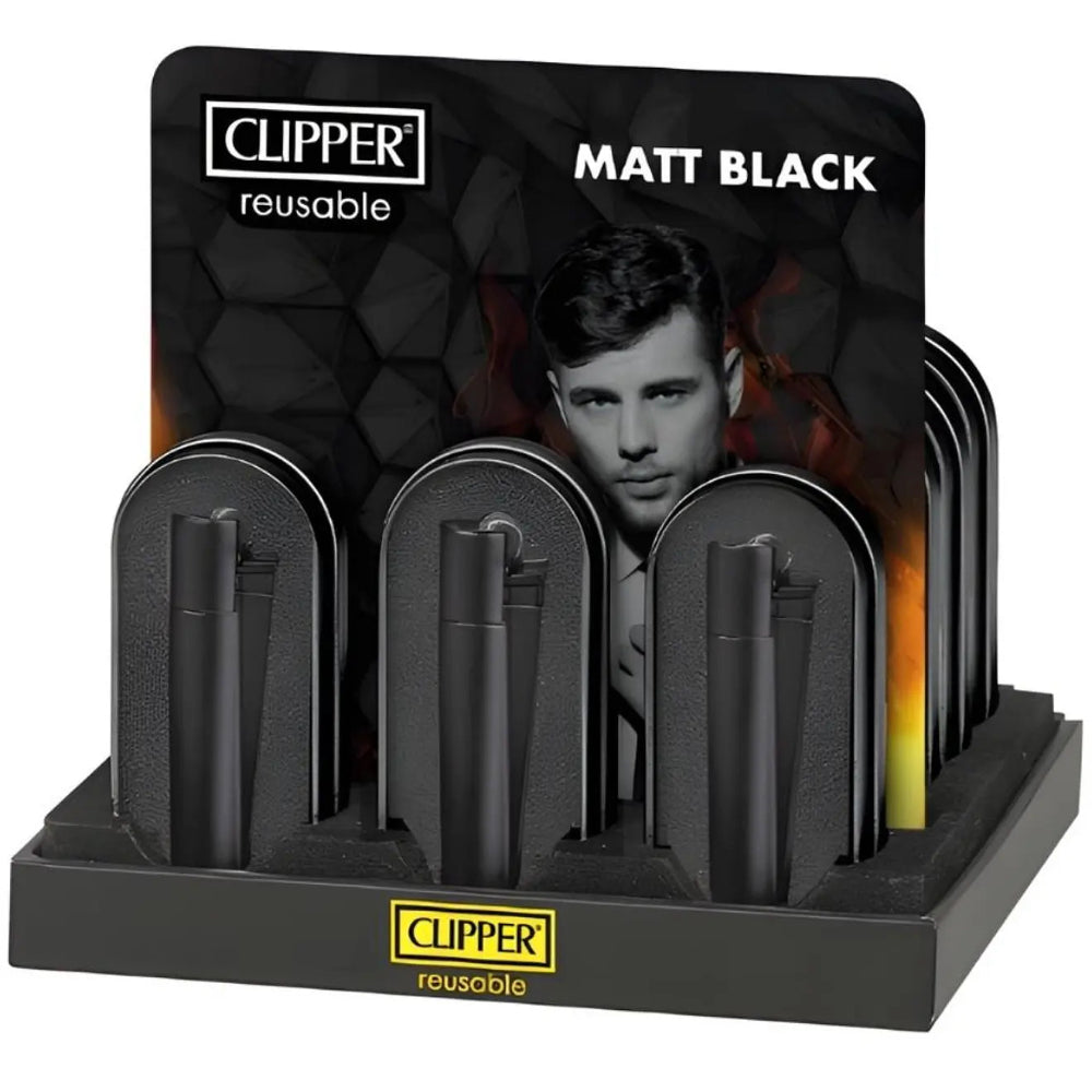 ENCENDEDOR CLIPPER METALICO BLACK