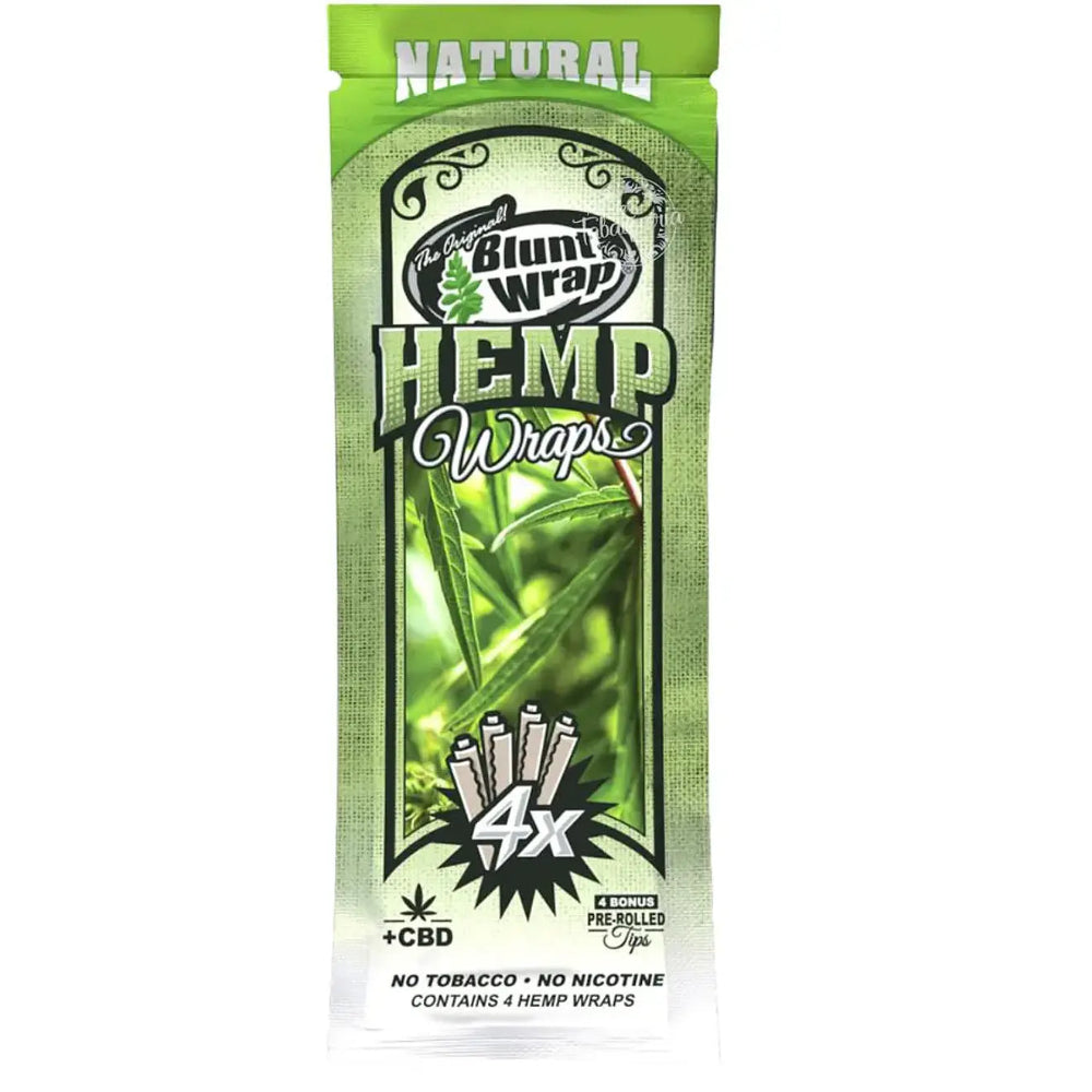BLUNT HEMP WRAP X4 SABOR NATURAL - BLUNT WRAP