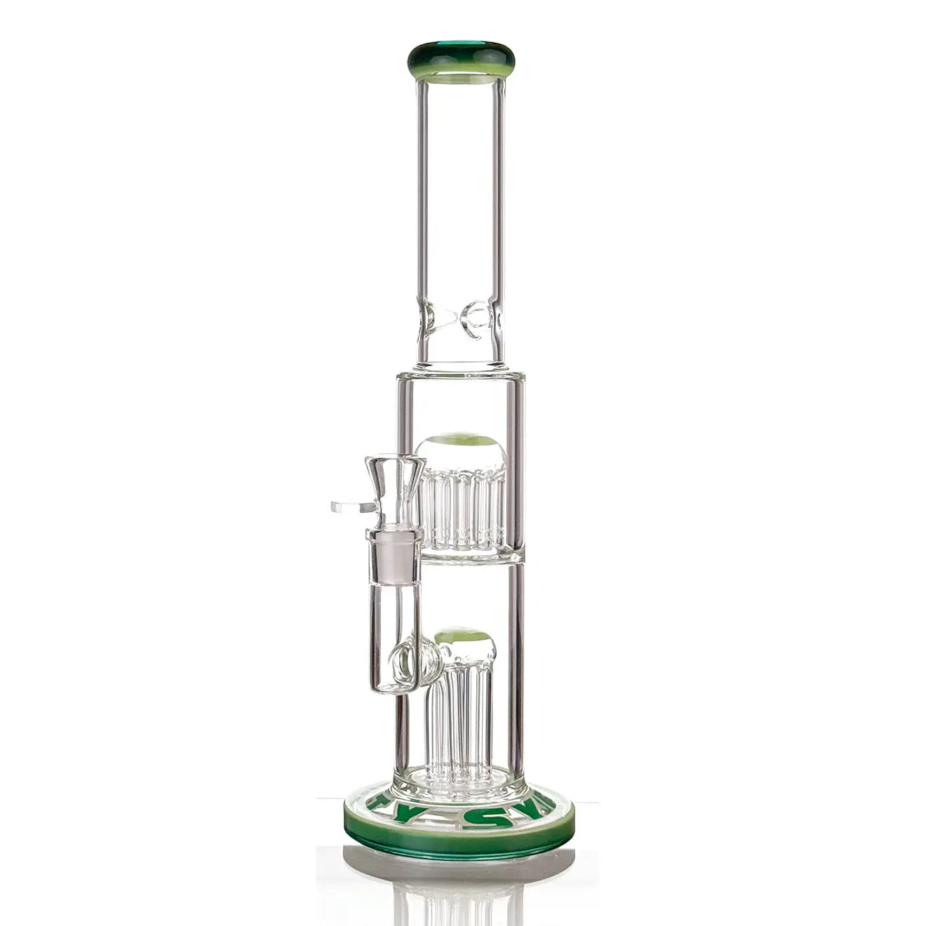 BONG SYFY DOBLE TREE PERC SLIME GREEN - CALVO