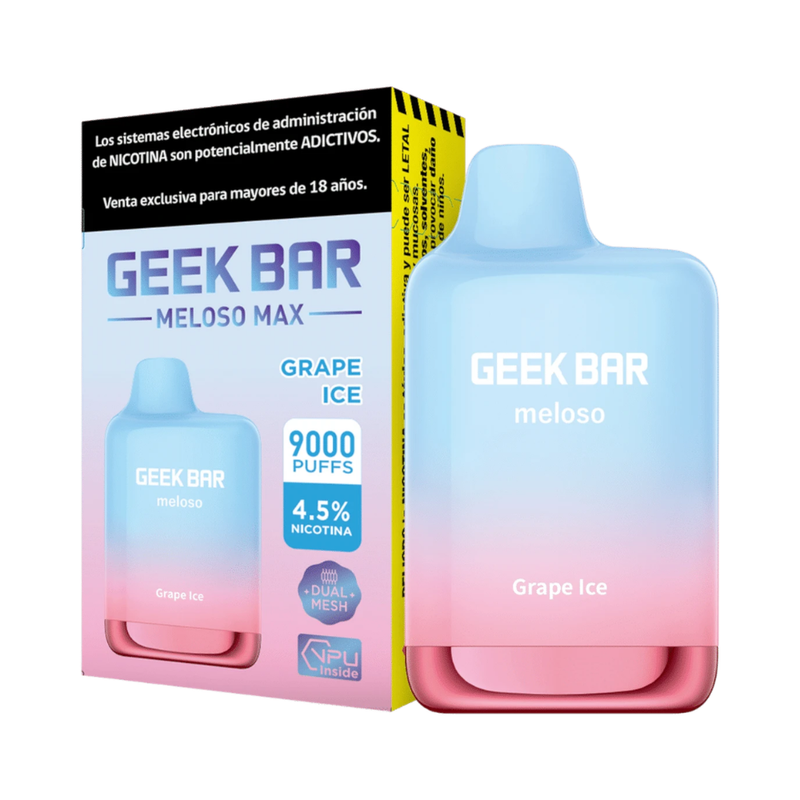 VAPORIZADOR DESECHABLE GEEK BAR MELOSO MAX 9000 PUFFS GRAPE ICE-1