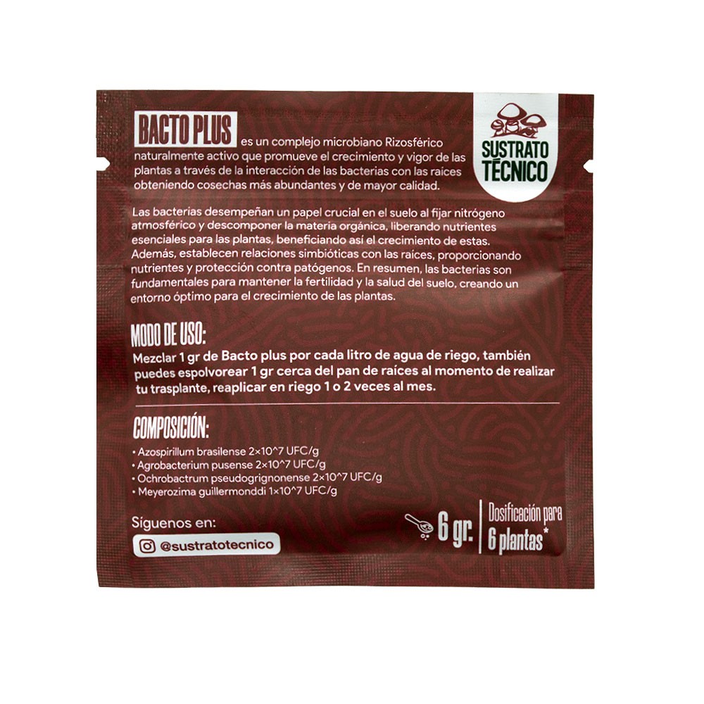 BACTERIAS BACTO PLUS 6G - SUSTRATO ORGANICO-2