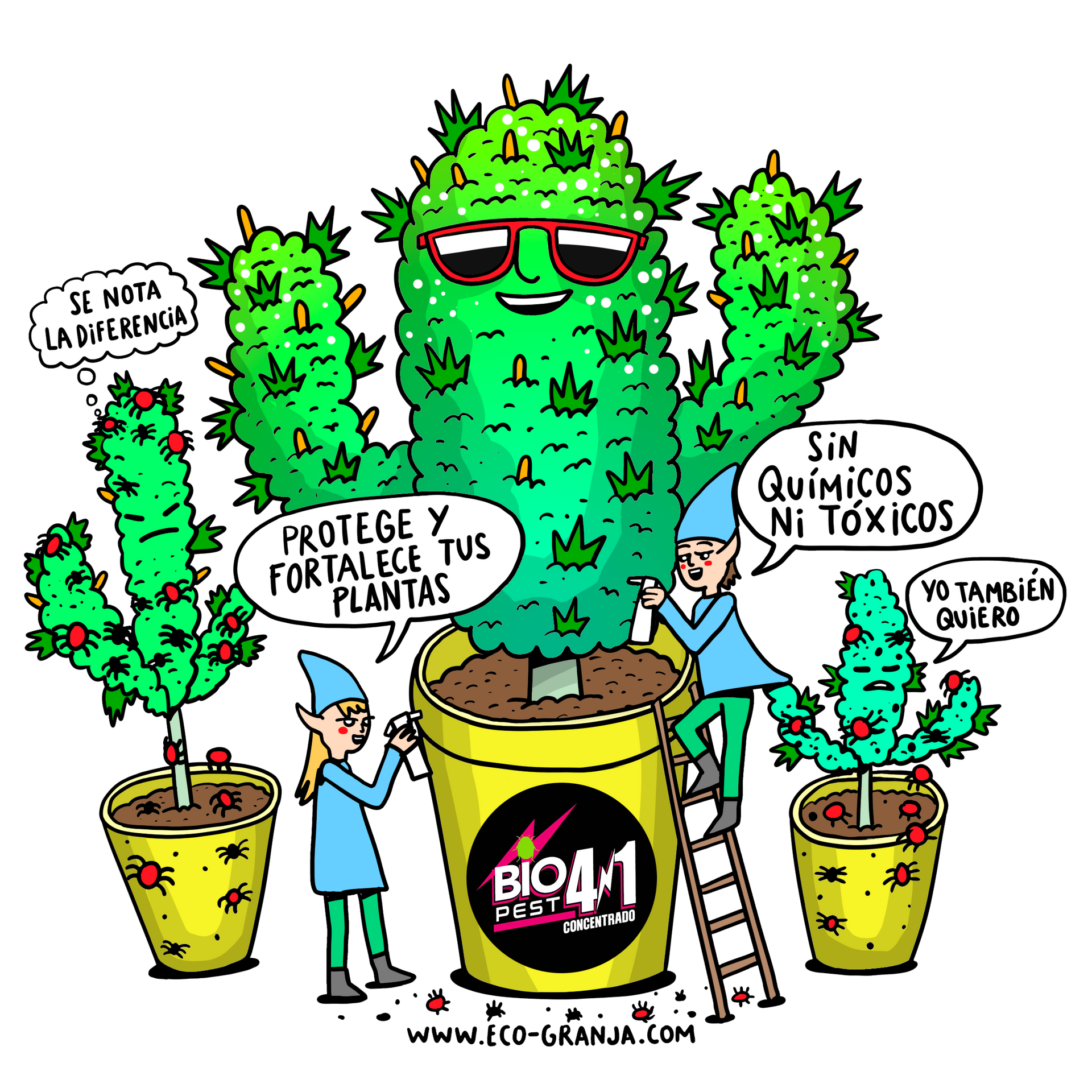 ANTIPLAGA CONCENTRADO 4 EN 1 1L  - BIOPEST