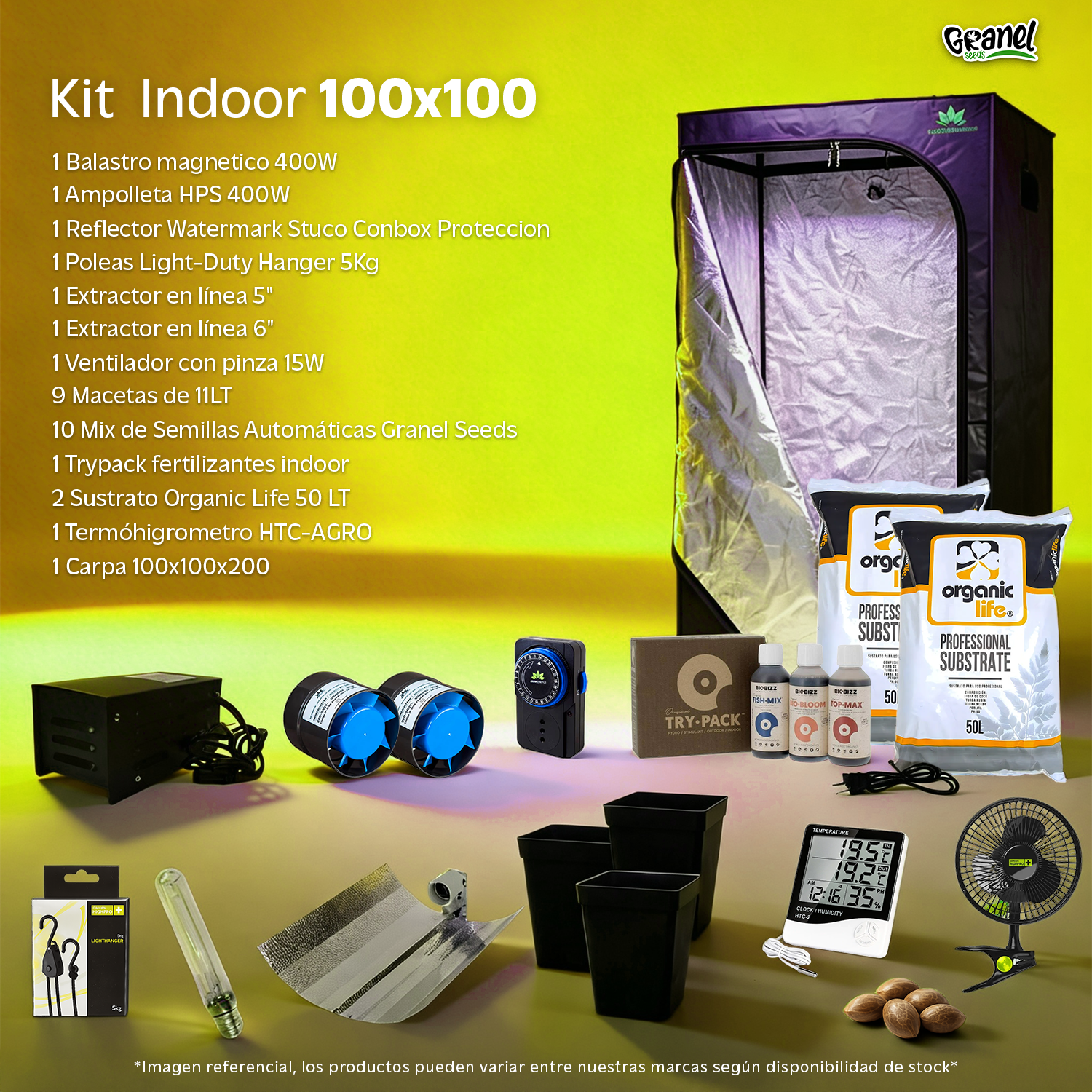 KIT INDOOR 100x100