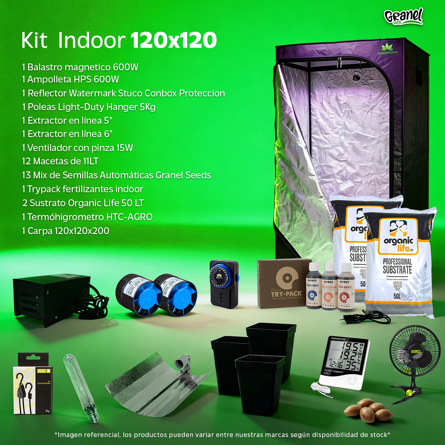 KIT INDOOR 120x120