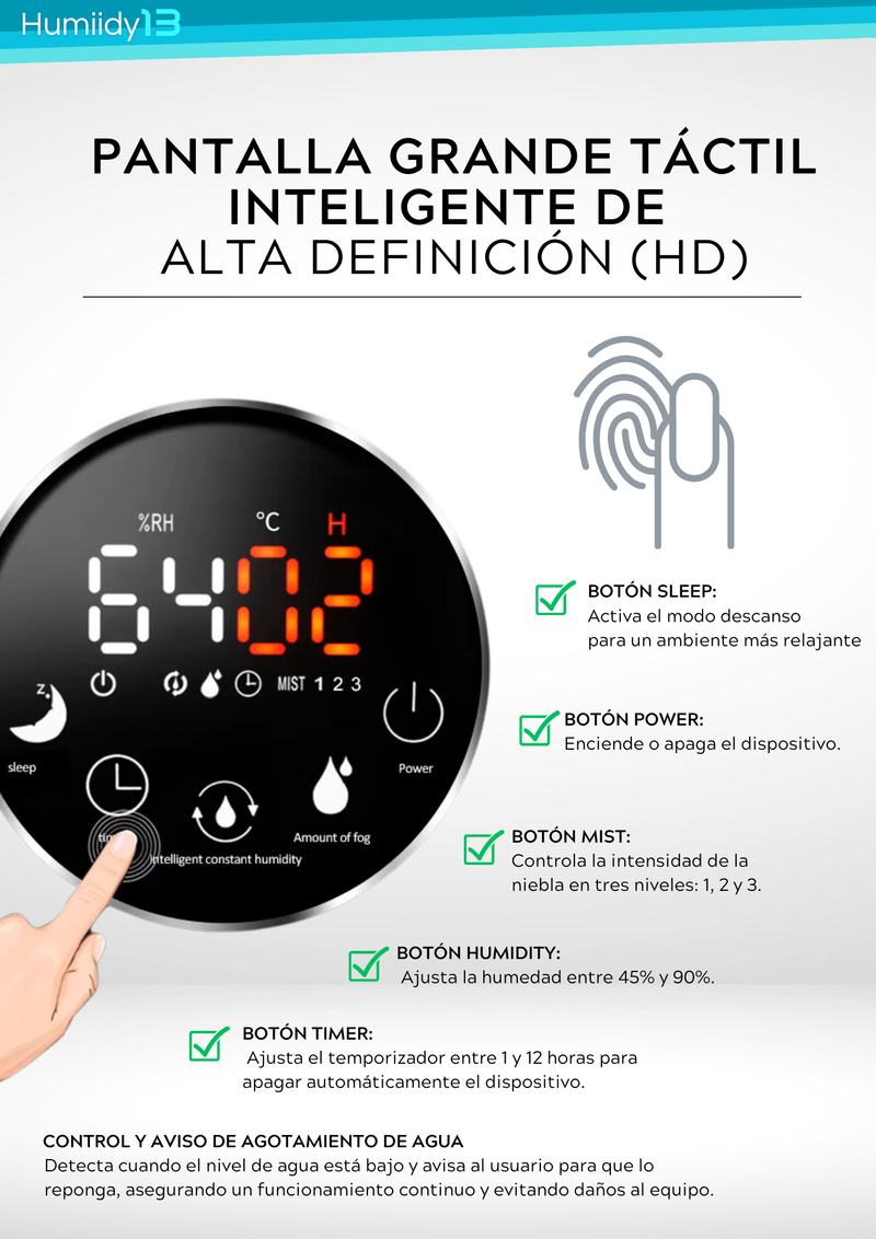 HUMIDIFICADOR ULTRASONICO 13 LITROS-2