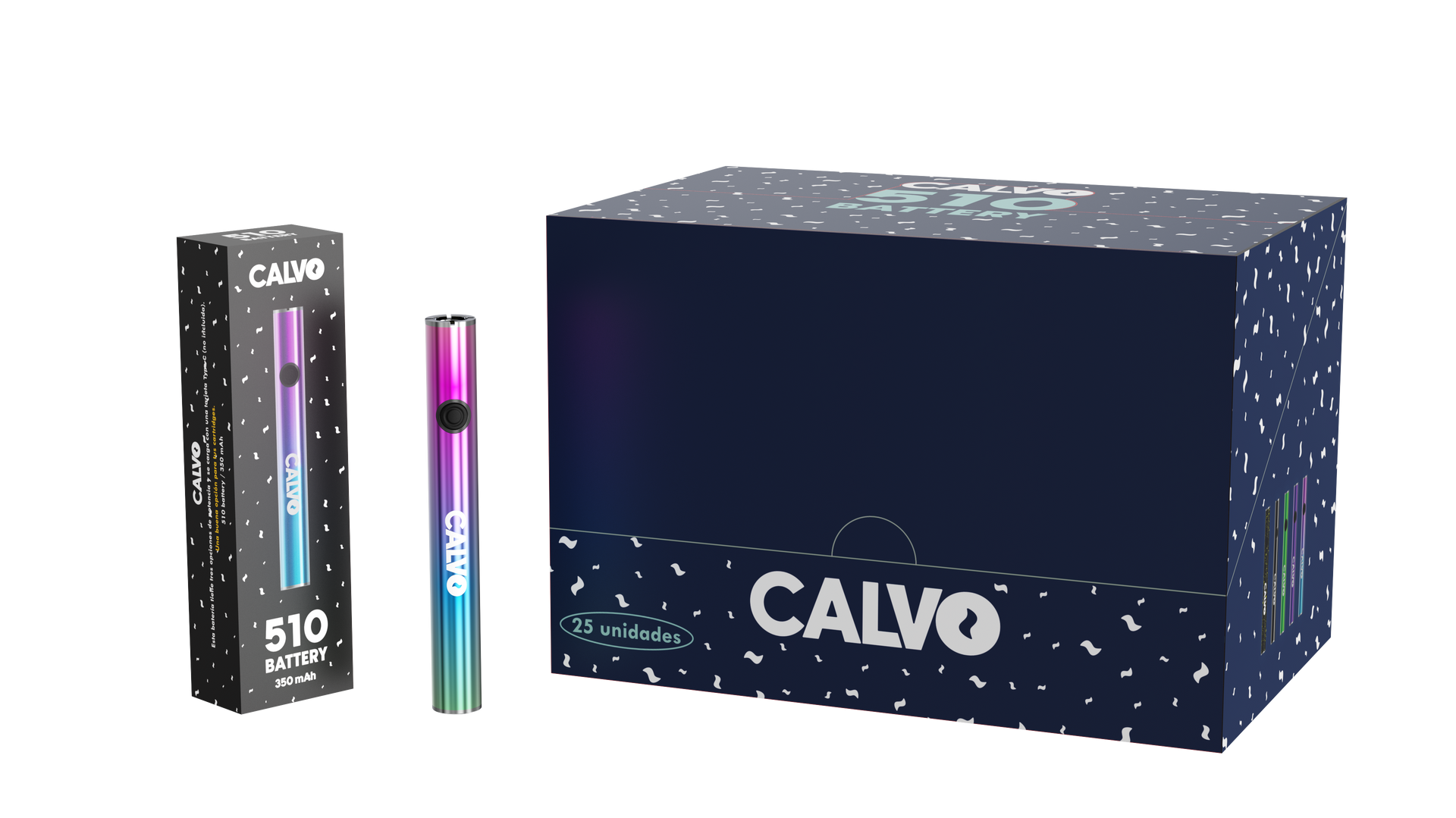 BATERIA 510 CALVO COLOR COSMIC PURPLE