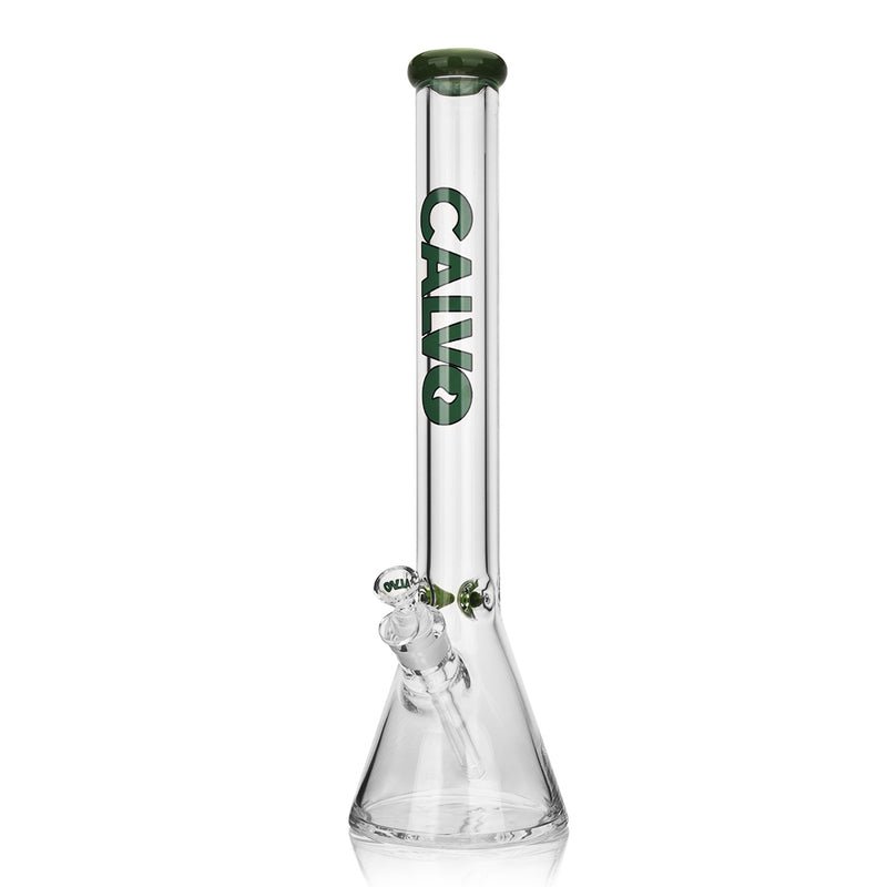 BONG PREMIUM BEAKER COLOR GREEN 45CM - CALVO-1
