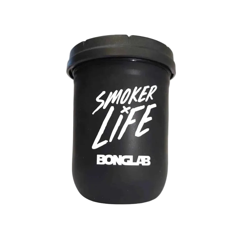 JAR NEGRO 16OZ TAPA NEGRA - BONGLAB
