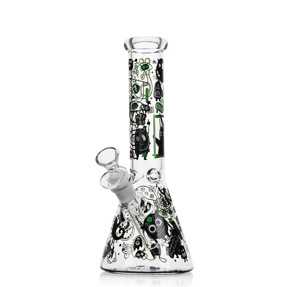 BONG URBAN BEAKER GREEN 25CM - CALVO