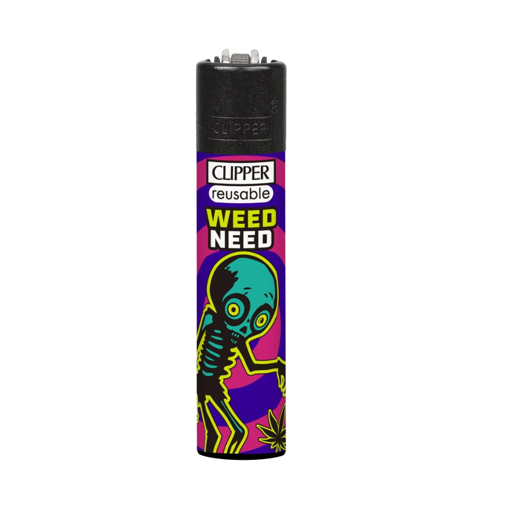 ENCENDEDOR CLIPPER DISEÑO WEED RHYME-4