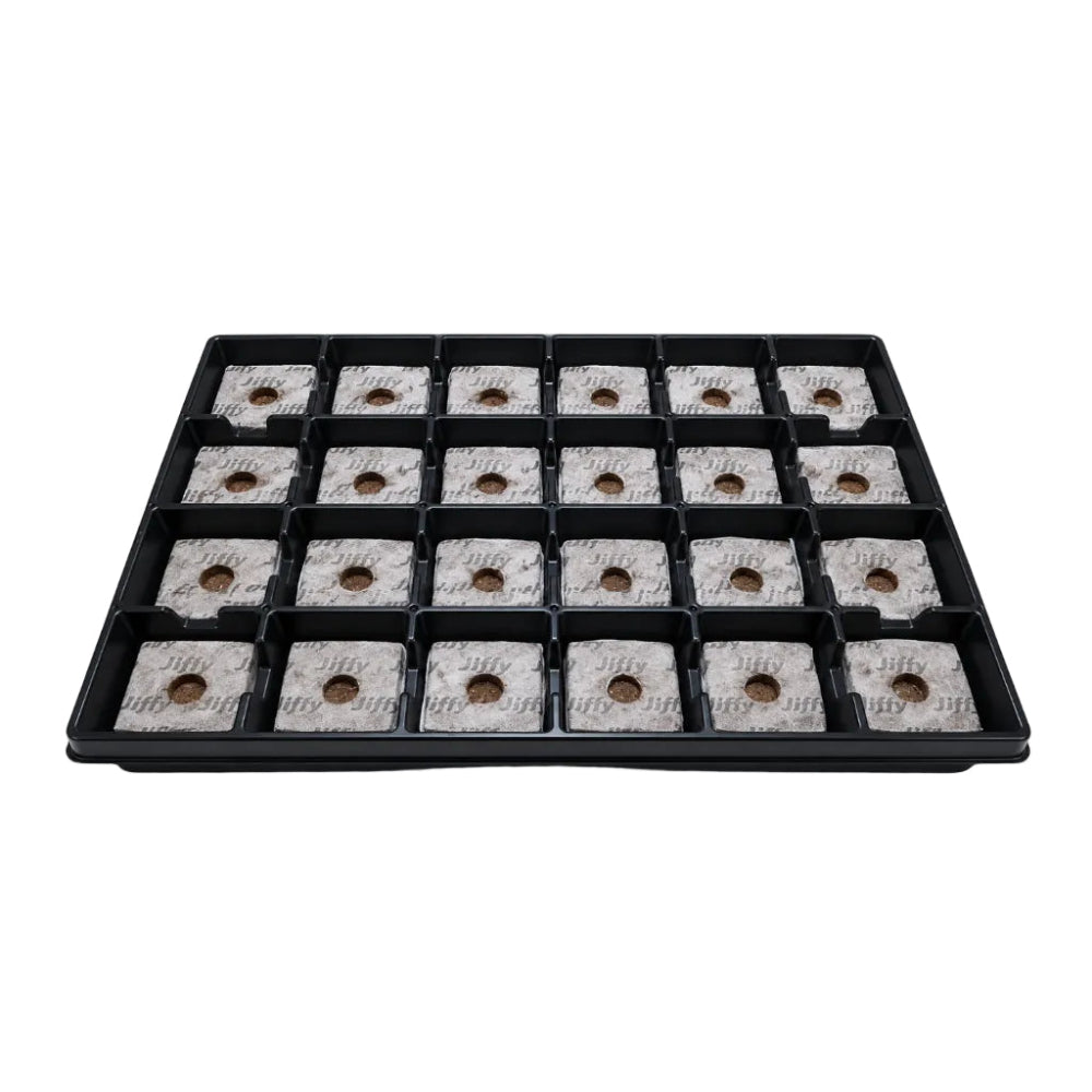 BANDEJA GROWBLOCK JIFFY 80X80X65MM 24 ALVEOLOS
