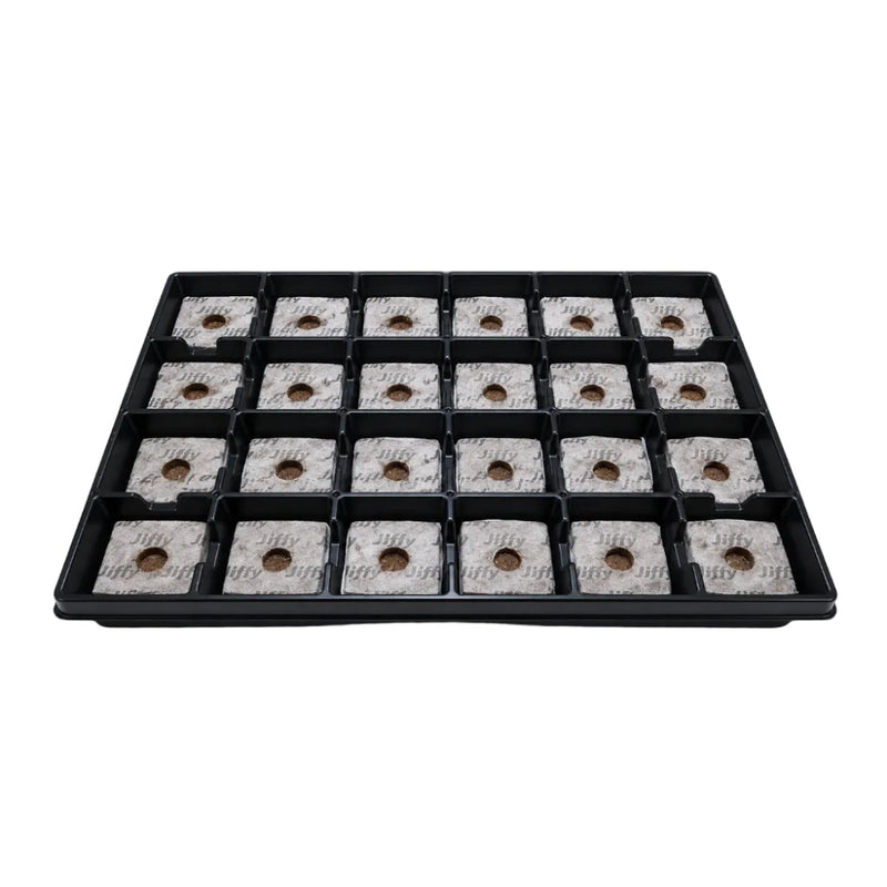 BANDEJA GROWBLOCK JIFFY 80X80X65MM 24 ALVEOLOS-2