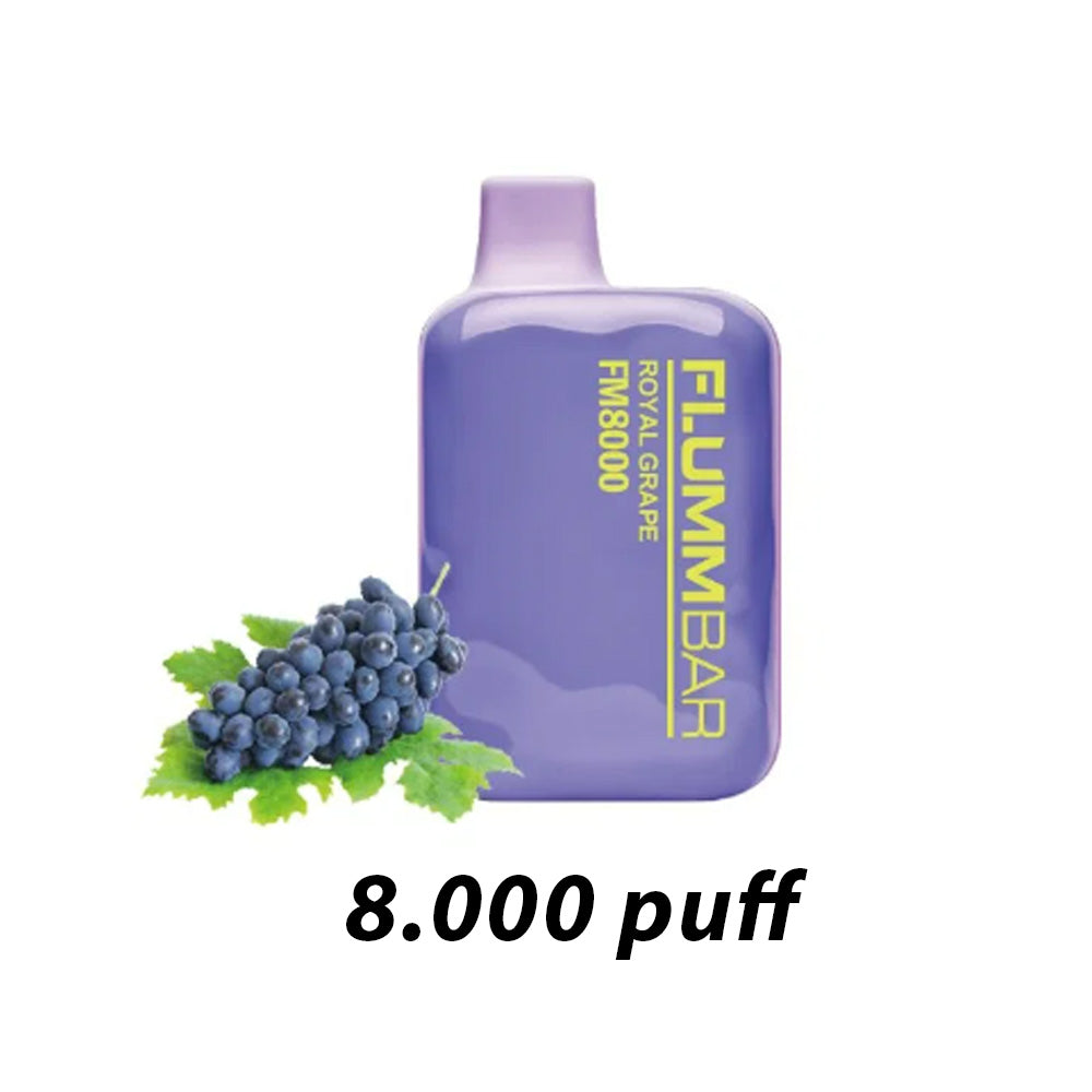 FLUMMBAR 8000 PUFF ROYAL GRAPE 0% NICOTINA-1