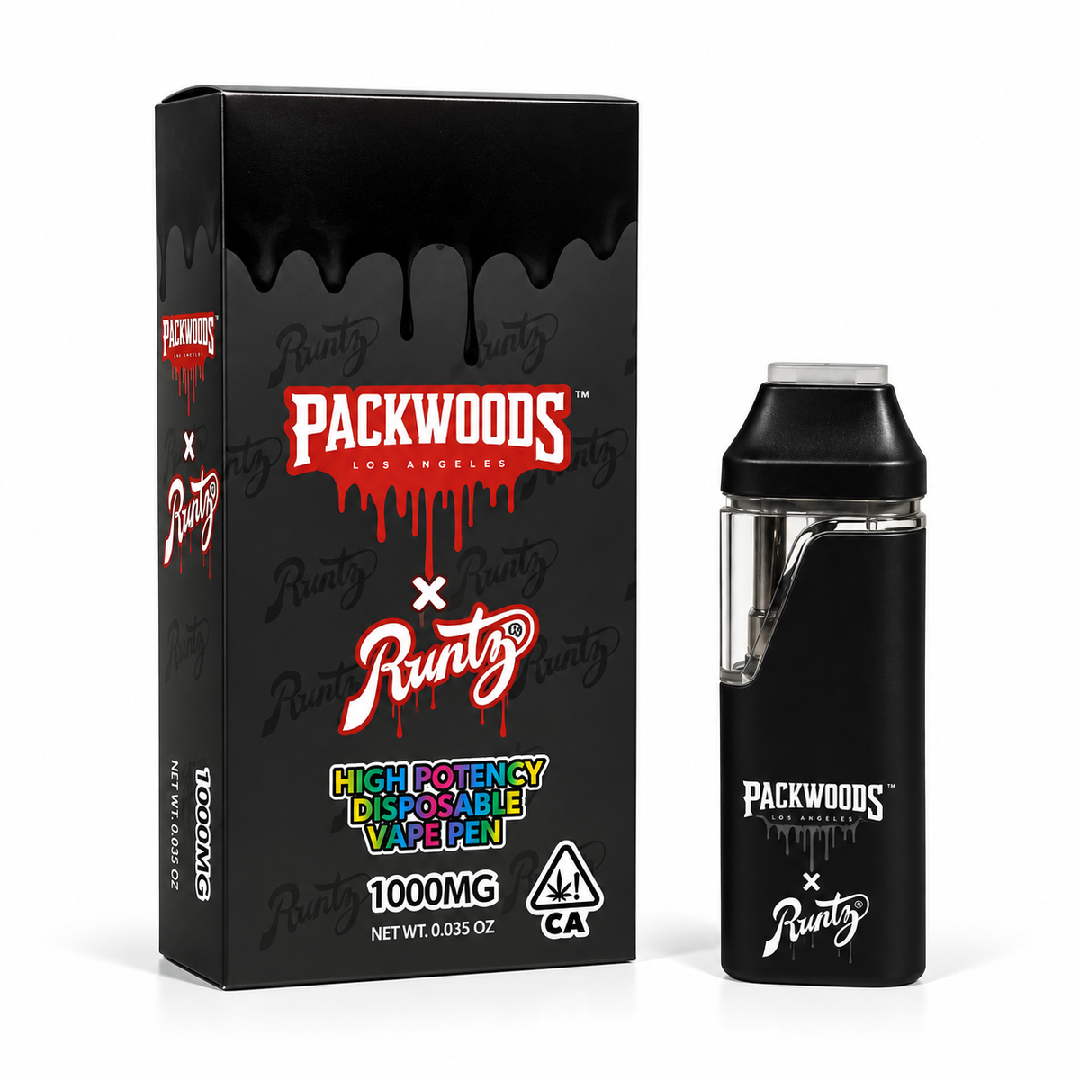 PODS/DESECHABLE PACKWOODS X RUNTY 1ML (VACÍO)