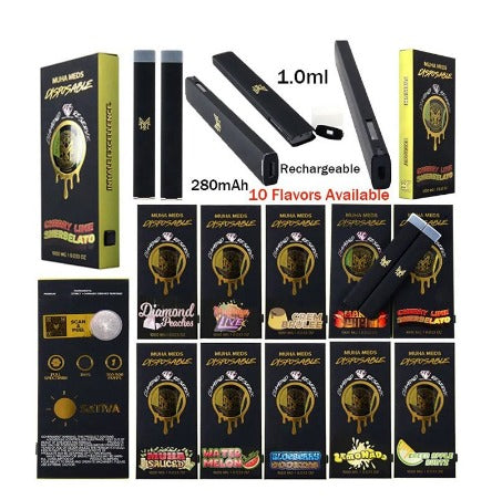 VAPE DESECHABLE 1ML MUHA MEDS V1 MANGOCHELO (VACÍO)