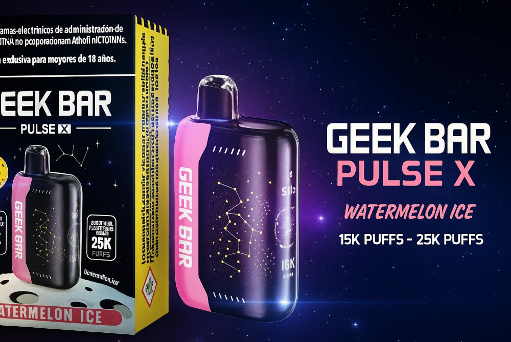 VAPORIZADOR DESECHABLE PULSE X 25000 PUFFS WATERMELON ICE - GEEK BAR