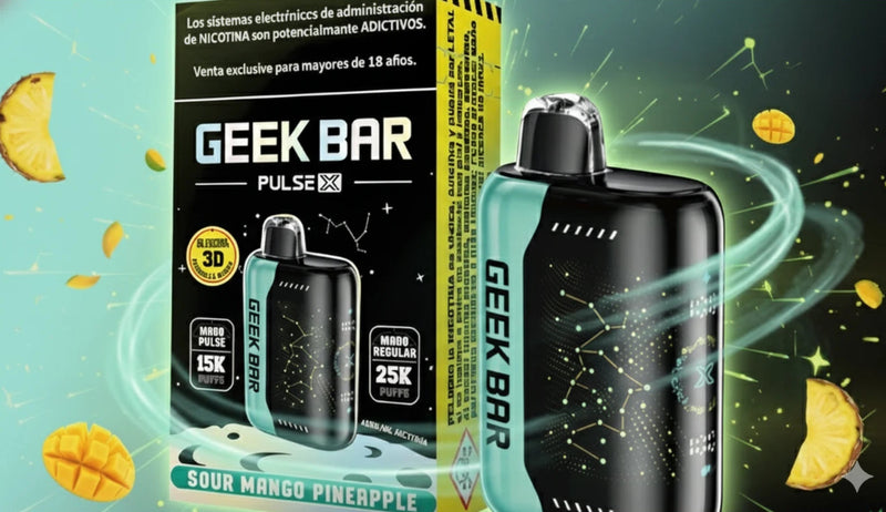 VAPORIZADOR DESECHABLE PULSE X 25000 PUFFS SOUR MANGO PINEAPPLE - GEEK BAR-2