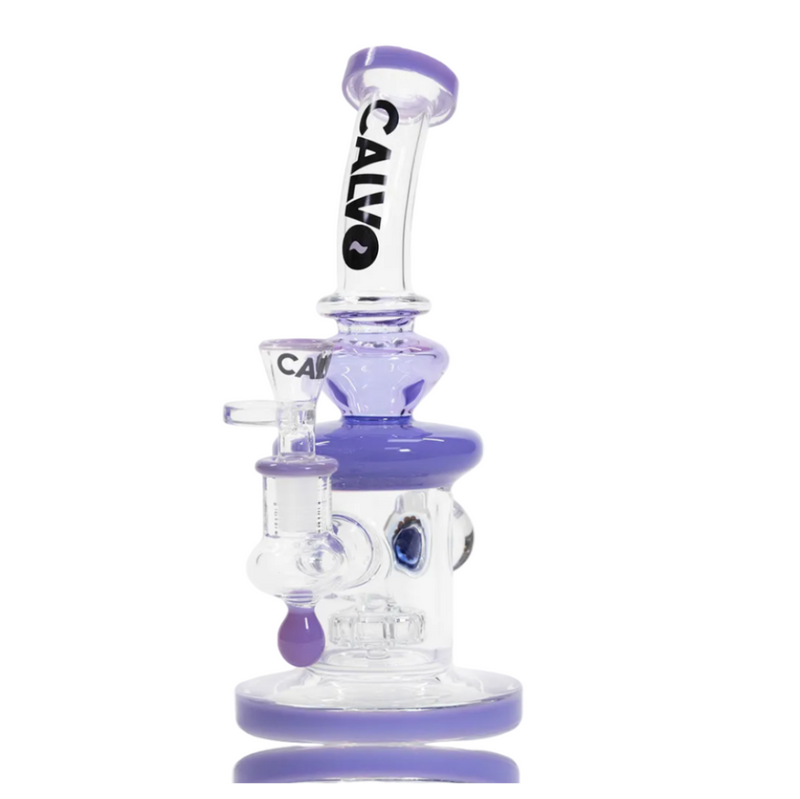 BONG IMPLOSSION DROP COLOR PURPLE 23CM - CALVO-1
