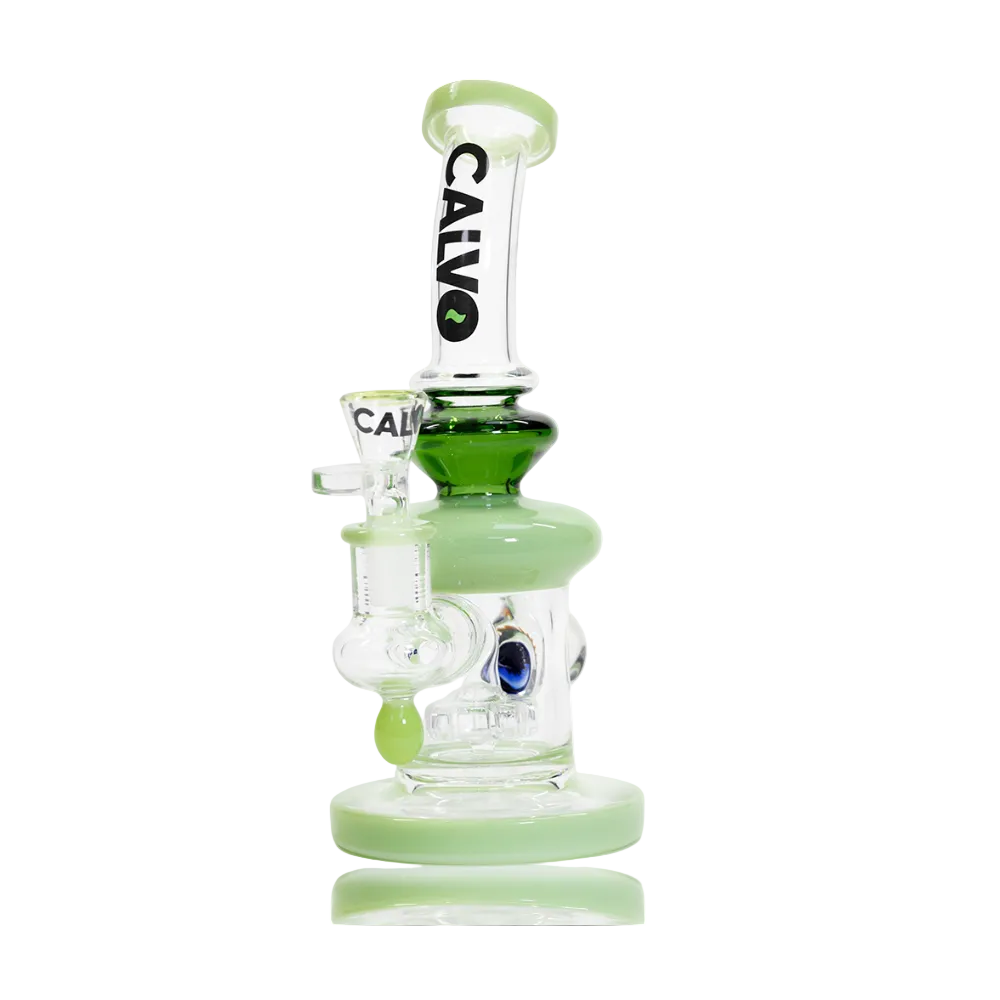 BONG IMPLOSSION DROP COLOR GREEN 23CM - CALVO