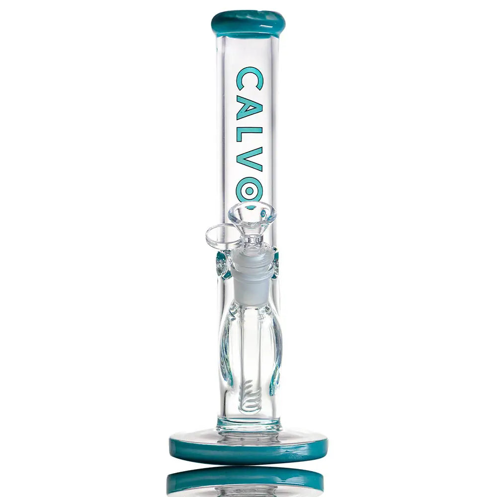 BONG STRAIGHT TUBE AMERICAN COLOR BLUE - CALVO