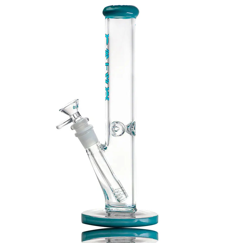 BONG STRAIGHT TUBE AMERICAN COLOR BLUE - CALVO-3