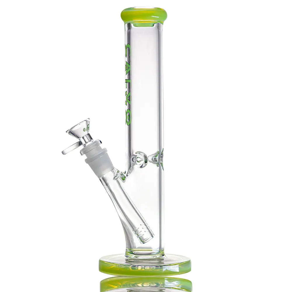 BONG STRAIGHT TUBE AMERICAN COLOR GREEN - CALVO