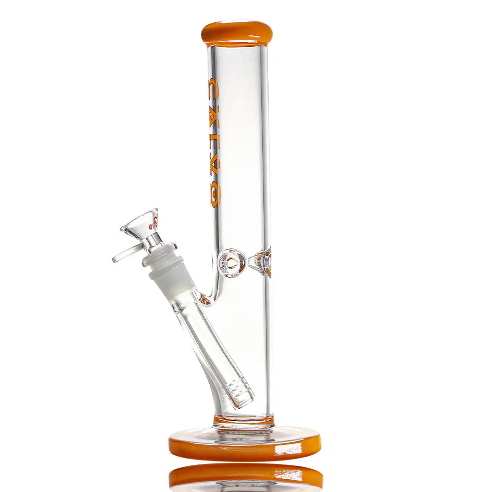 BONG STRAIGHT TUBE AMERICAN COLOR ORANGE - CALVO