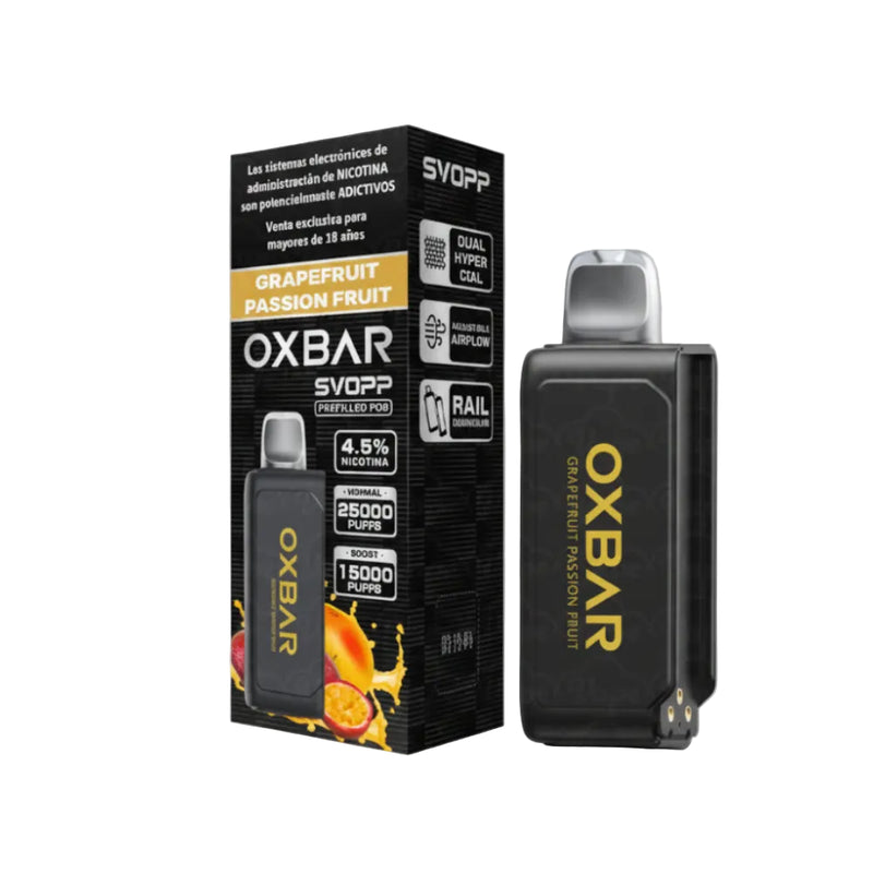 CARTUCHO SABOR GRAPEFRUIT PASSION FRUIT 25K PUFFS -  OXBAR SVOPP-1