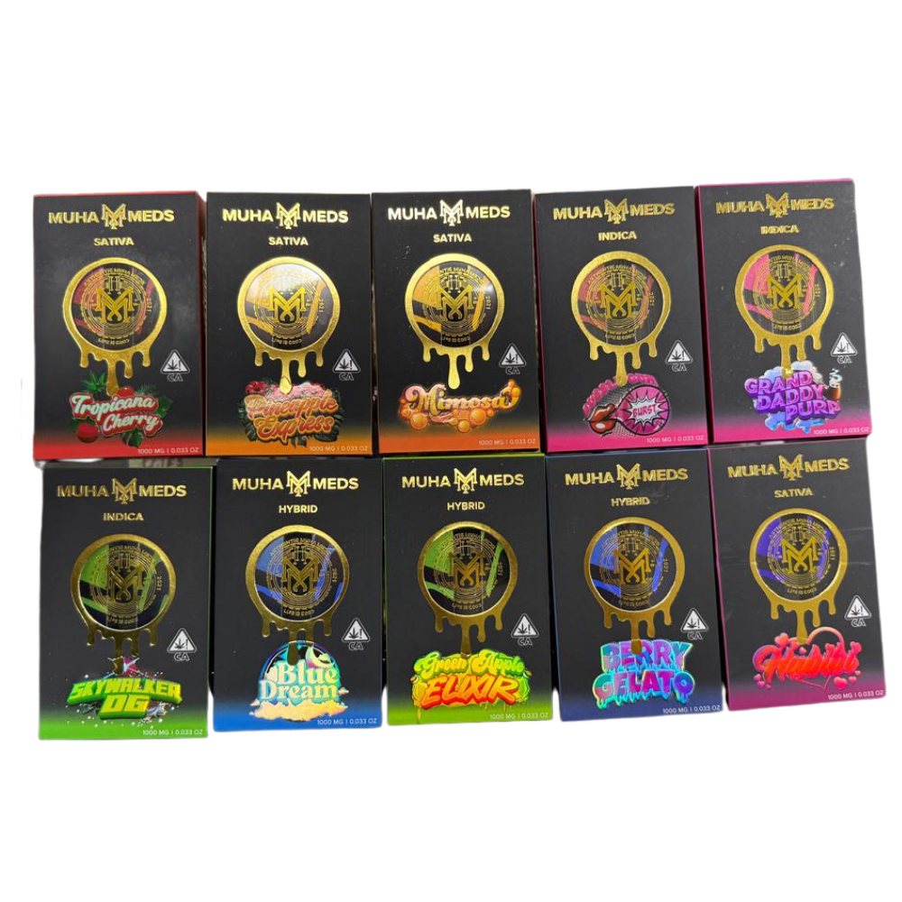 CARTRIDGE MUHA MEDS 0.8ML 2025/ 10 RAZAS DISPONIBLES - VACÍOS