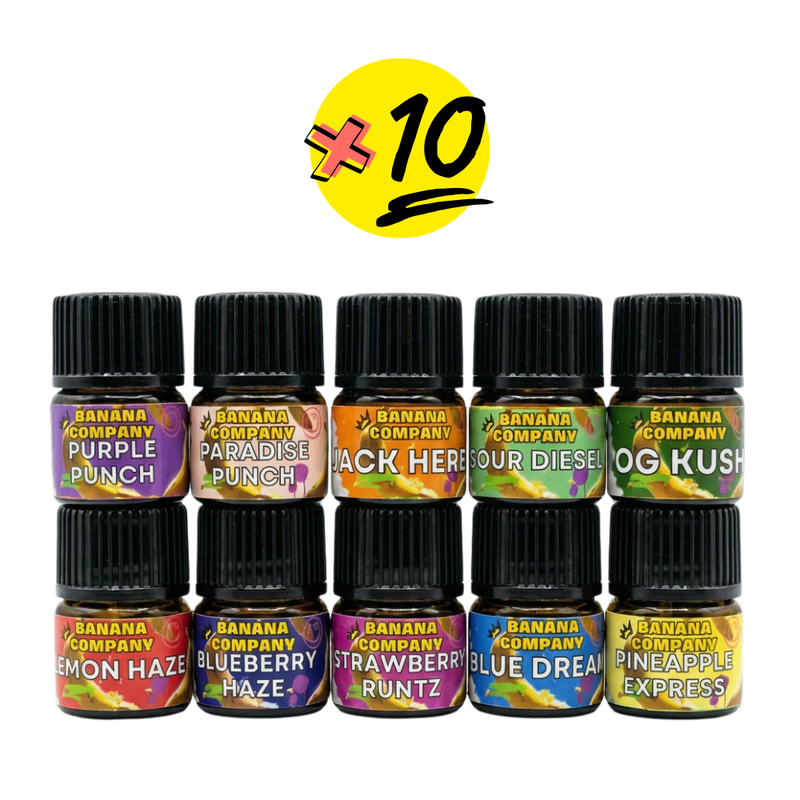 TERPENOS DE 1ML PACK X10 SABORES SURTIDOS - BANANA COMPANY-1