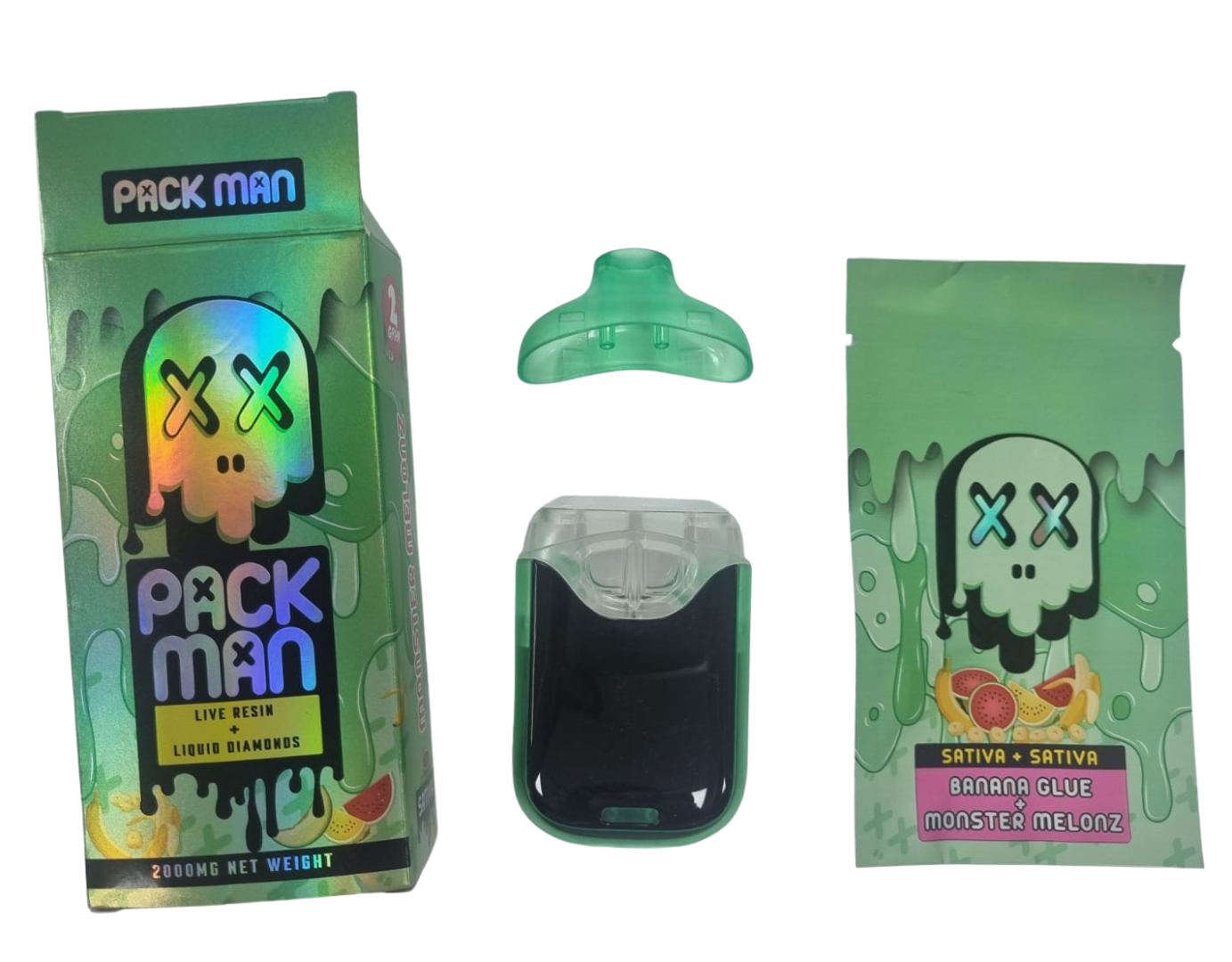 VAPE DESECHABLE PACKMAN DUAL 2ML (VACÍO) - PACKMAN