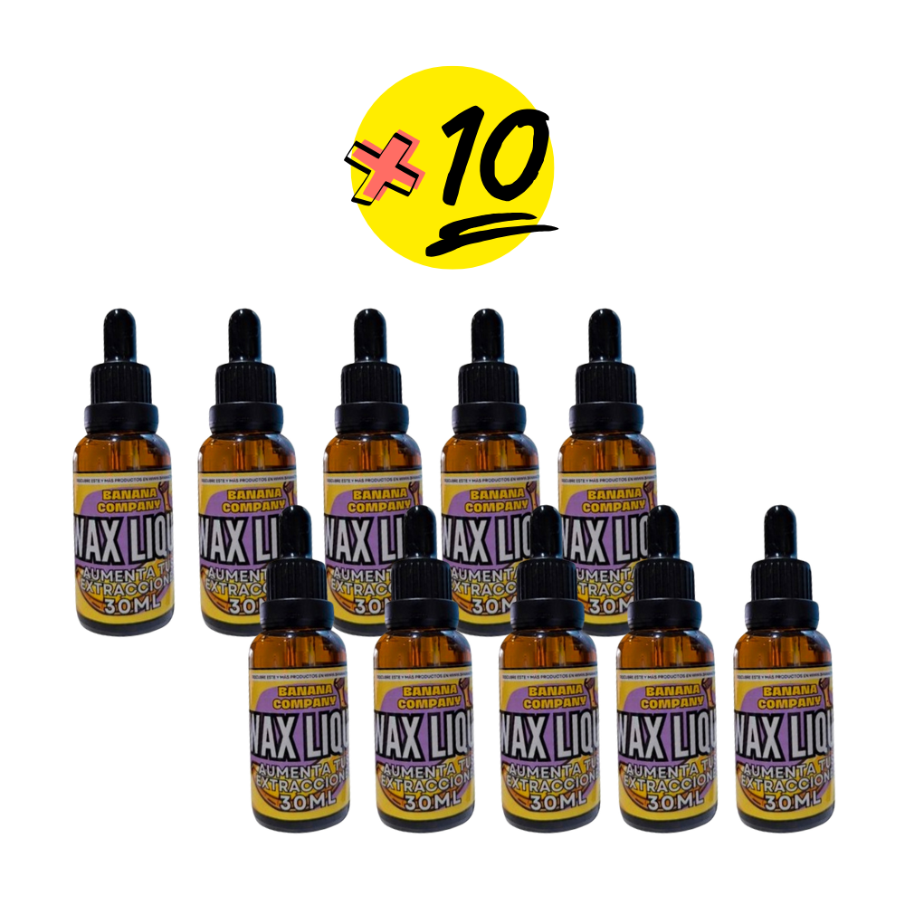 WAX 30ML PACK X10 (300ml) - BANANA COMPANY