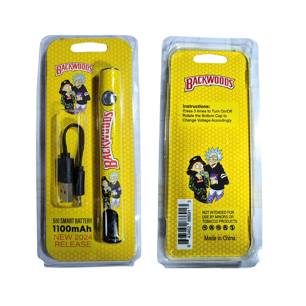 BATERIA RICK Y MORTY AMARILLA 1100mAh - BACKWOODS