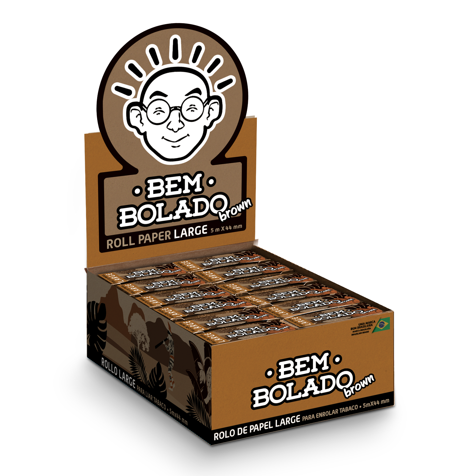 PAPELILLO ROLL LARGE  BEM BOLADO (BROWN)-1