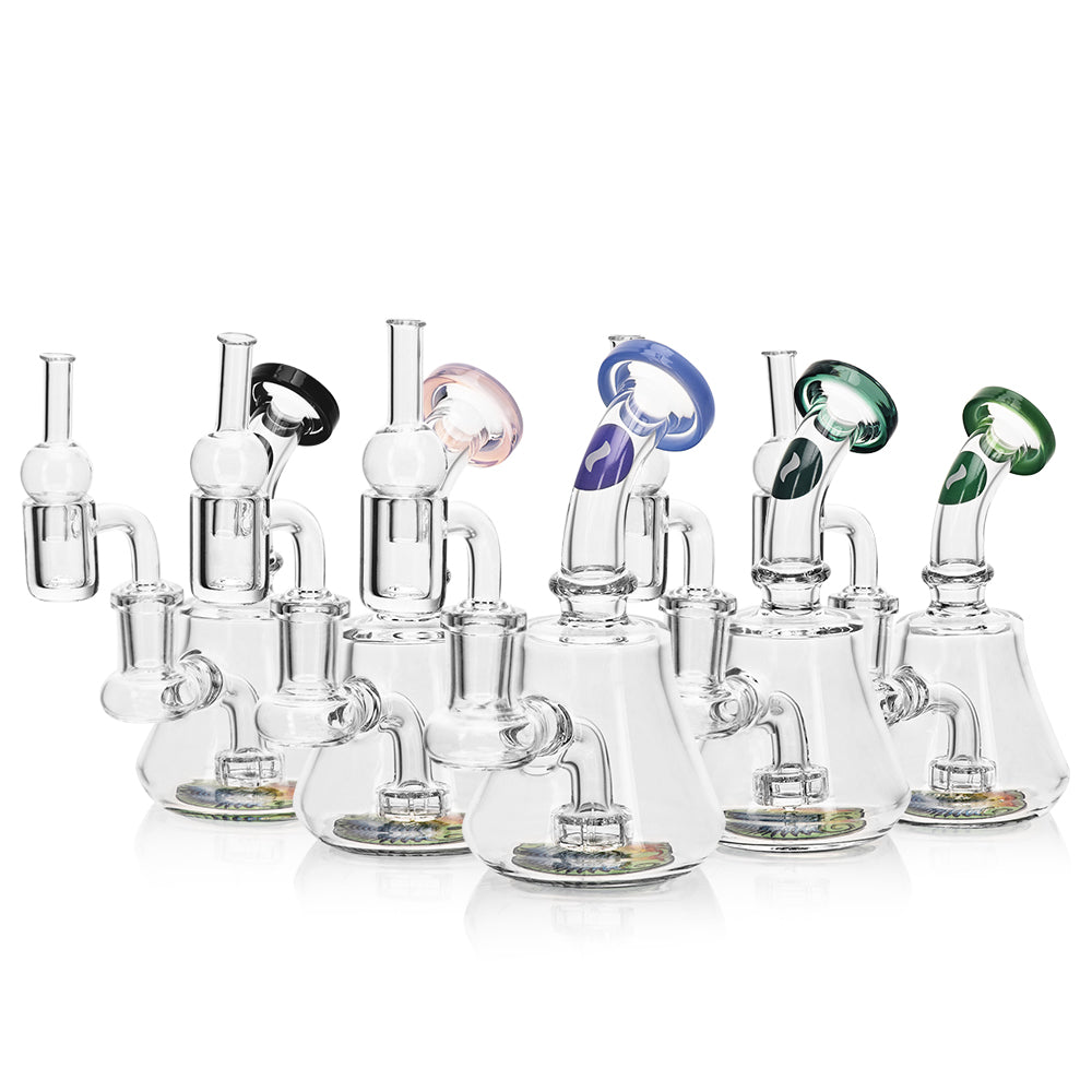 WAX SET – DAB RIG + BANGER + CARB CAP TEAL CALVO-3