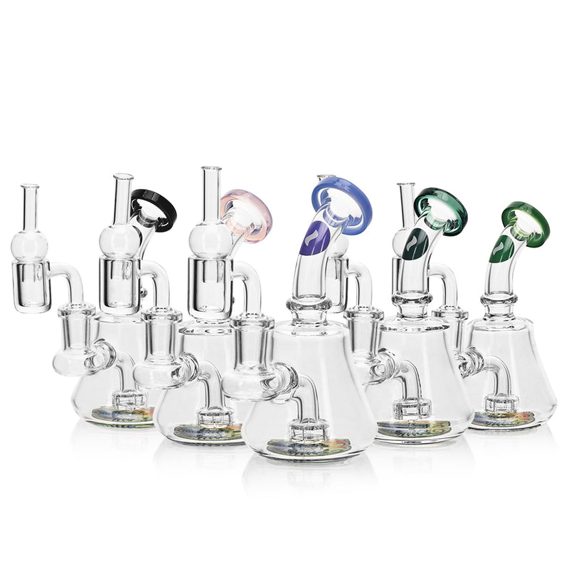 WAX SET – DAB RIG + BANGER + CARB CAP TEAL CALVO-3